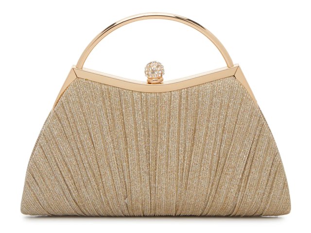 Glitter Pleated Satchel