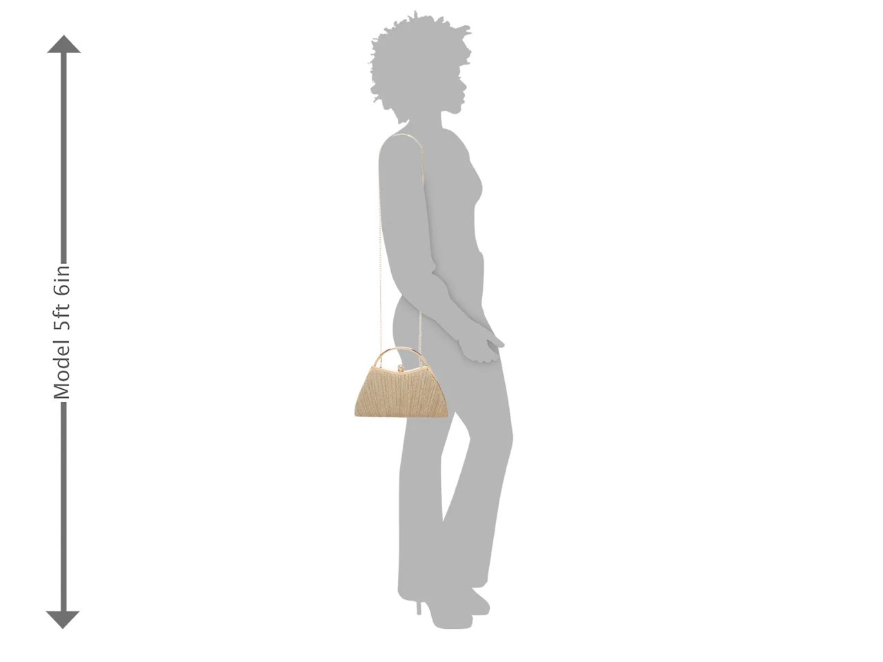 Glitter Pleated Satchel