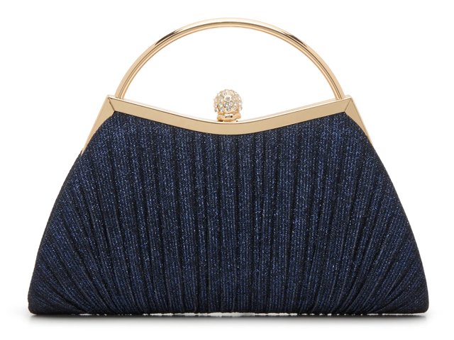 Glitter Pleated Satchel