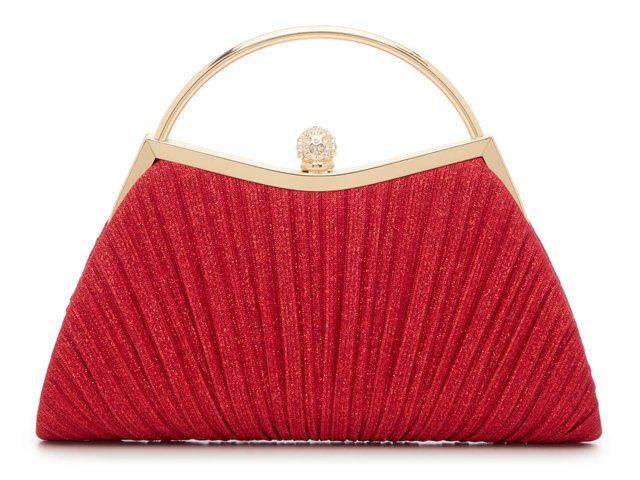 Glitter Pleated Satchel