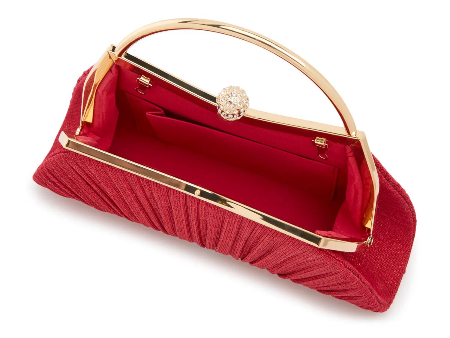 Glitter Pleated Satchel