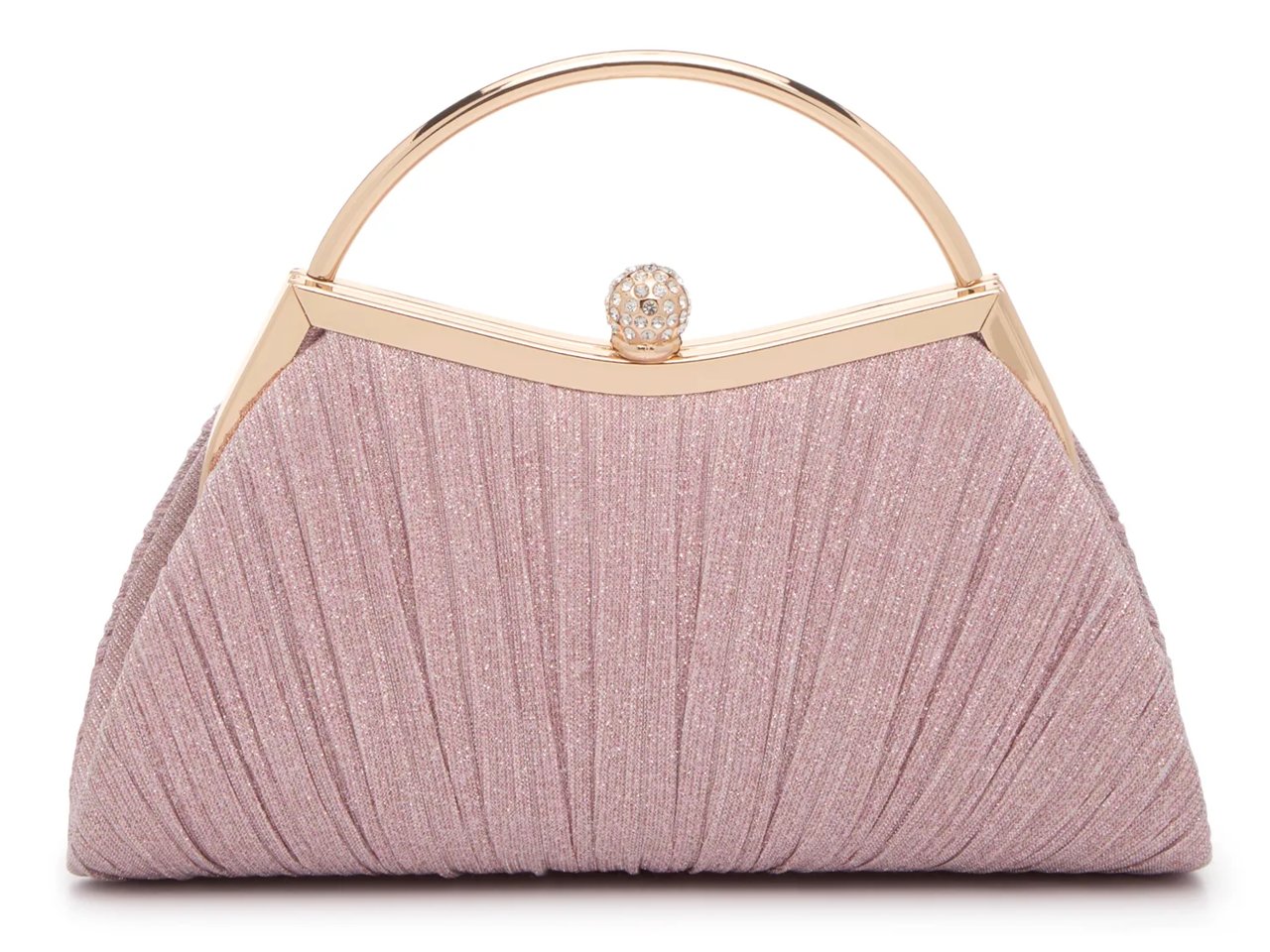 Glitter Pleated Satchel