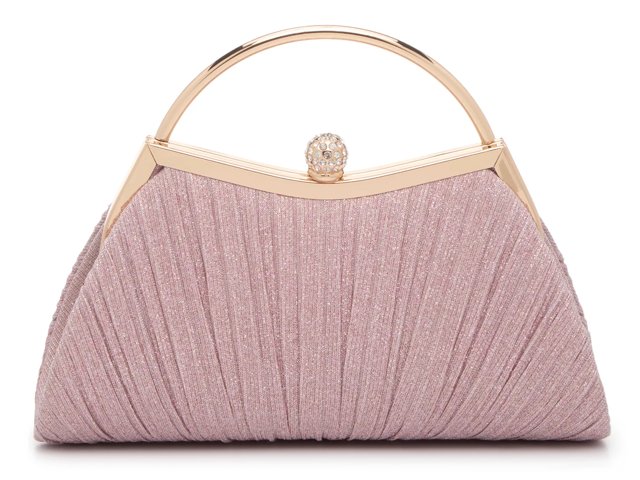 Glitter Pleated Satchel