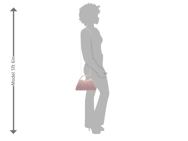 Glitter Pleated Satchel