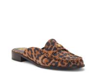 Cobby Mule Brown Leopard Print Leather view