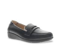 Yetta Wedge Loafer Black Leather view