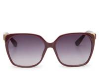 Tyra Oversized Sunglasses Burgundy view