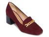Avery Pump Dark Red Suede view