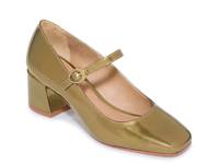 Ancona Mary Jane Pump Gold Metallic Leather view