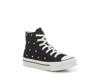 Chuck Taylor All Star Lift High-Top Sneaker - Kids' Navy/Multicolor Polka Dot view