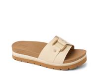 Banded Horizon Buckle Slide Sandal - Women's Taupe view