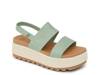 Water Vista Higher Platform Sandal Light Green view