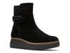 Zylah Rose Wedge Bootie Black Suede view
