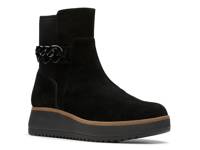 Zylah Rose Wedge Bootie Black Suede view