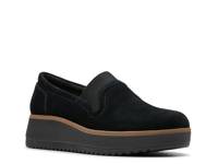 Zylah Sky Wedge Slip-On Black Suede view