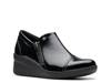 Suttyn Zip Wedge Slip-On Black Crinkle Leather view