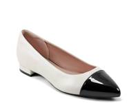 Kenzie Total Motion Flat Ivory Leather/Faux Patent Leather view