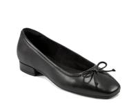 Sadie Ballet Flat Black Leather view