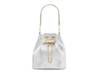 Aurele Leather Bucket Bag Silver Metallic view
