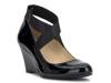 Saedra Wedge Pump Black Patent view