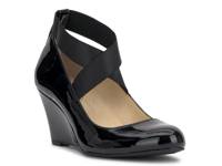 Saedra Wedge Pump Black Patent view