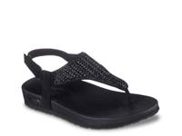 Cali Arch Fit Meditation Hidden Gems Sandal Black view