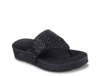 Cali Arch Fit Vinyasa Glam Time Sandal Black view