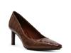 Rosalia Pump Brown Croc Print Synthetic view
