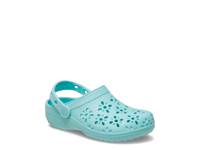 Classic Floral Cutout Clog - Kids' Teal view
