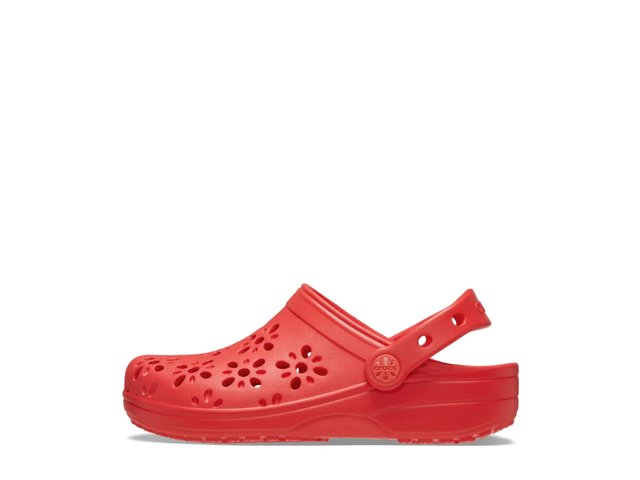 Classic Floral Cutout Clog - Kids'