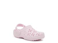 Classic Floral Cutout Clog - Kids' Pink view