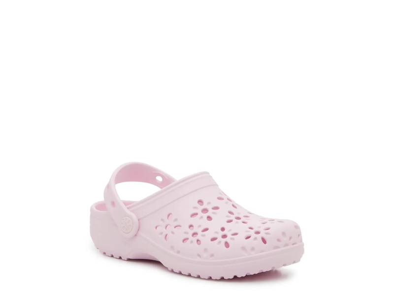 Classic Floral Cutout Clog - Kids'