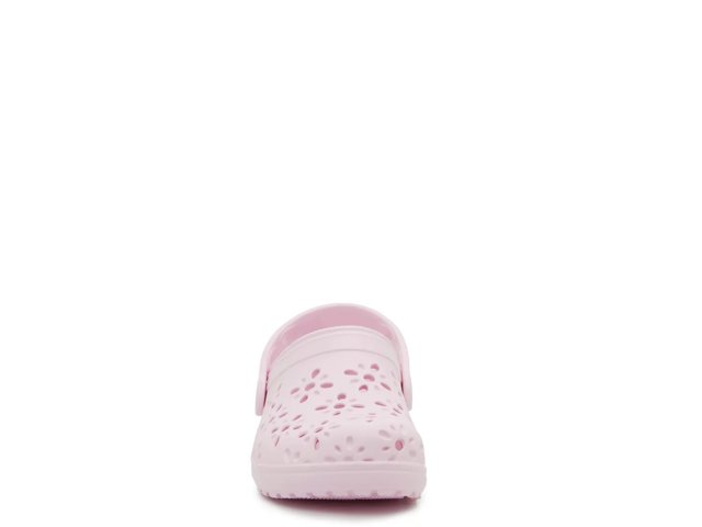 Classic Floral Cutout Clog - Kids'