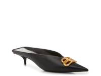 Square Knife Mule Black view