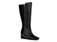 Morgan Wide Calf Wedge Boot Black view
