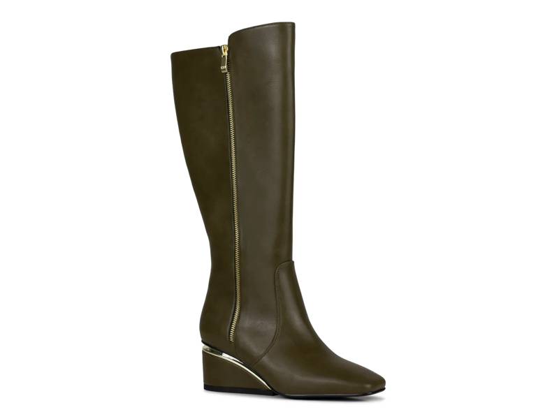Morgan Wide Calf Wedge Boot