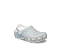 Classic Iridescent Glitter Clog - Kids' Silver Glitter view