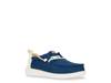 Wally Summer Linen Slip-On - Kids' Blue/White view