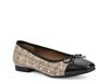 Bocci Ballet Flat Beige Plaid view
