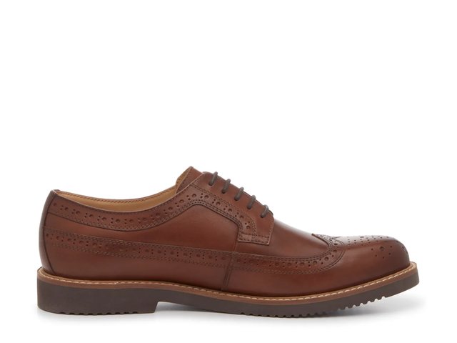 Vince Camuto Karl Leather Wingtip Oxford Dress Shoes Dark Brown Men main image 3