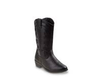 Zip Up Western Boot - Kids' Black view
