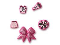 Cheerleading Jibbitz Set - 5 Pack Pink view