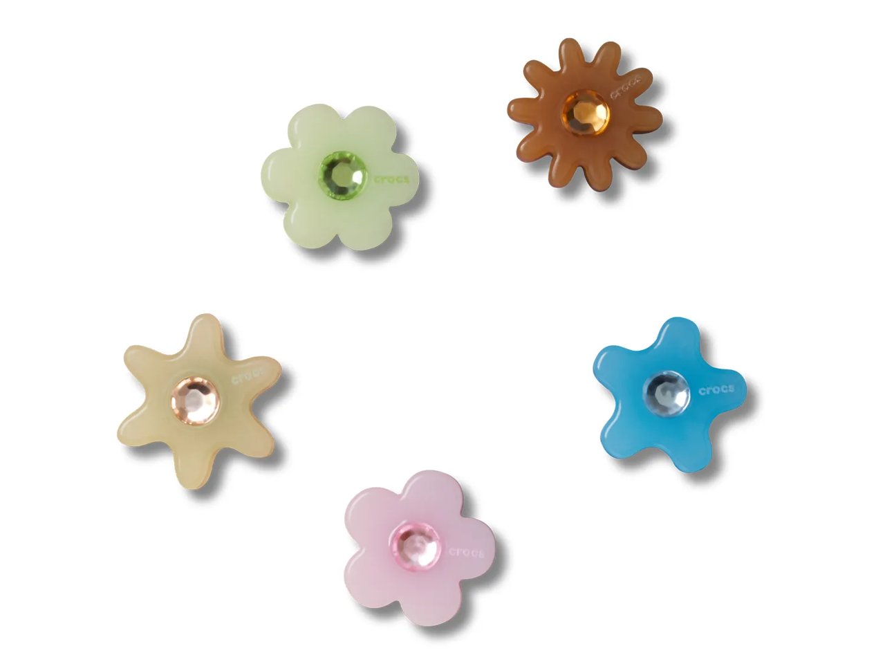 Enlightened Flower Jibbitz Set - 5 Pack