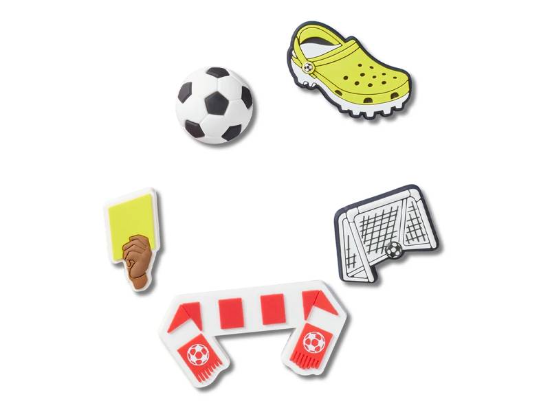 Soccer Team Jibbitz Set - 5 Pack