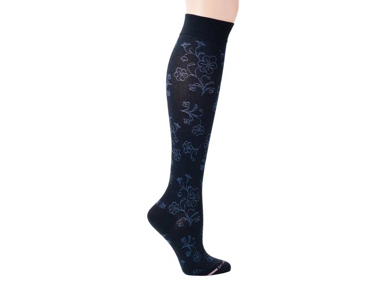 Floral Vines Women's Wide Calf Knee High Socks