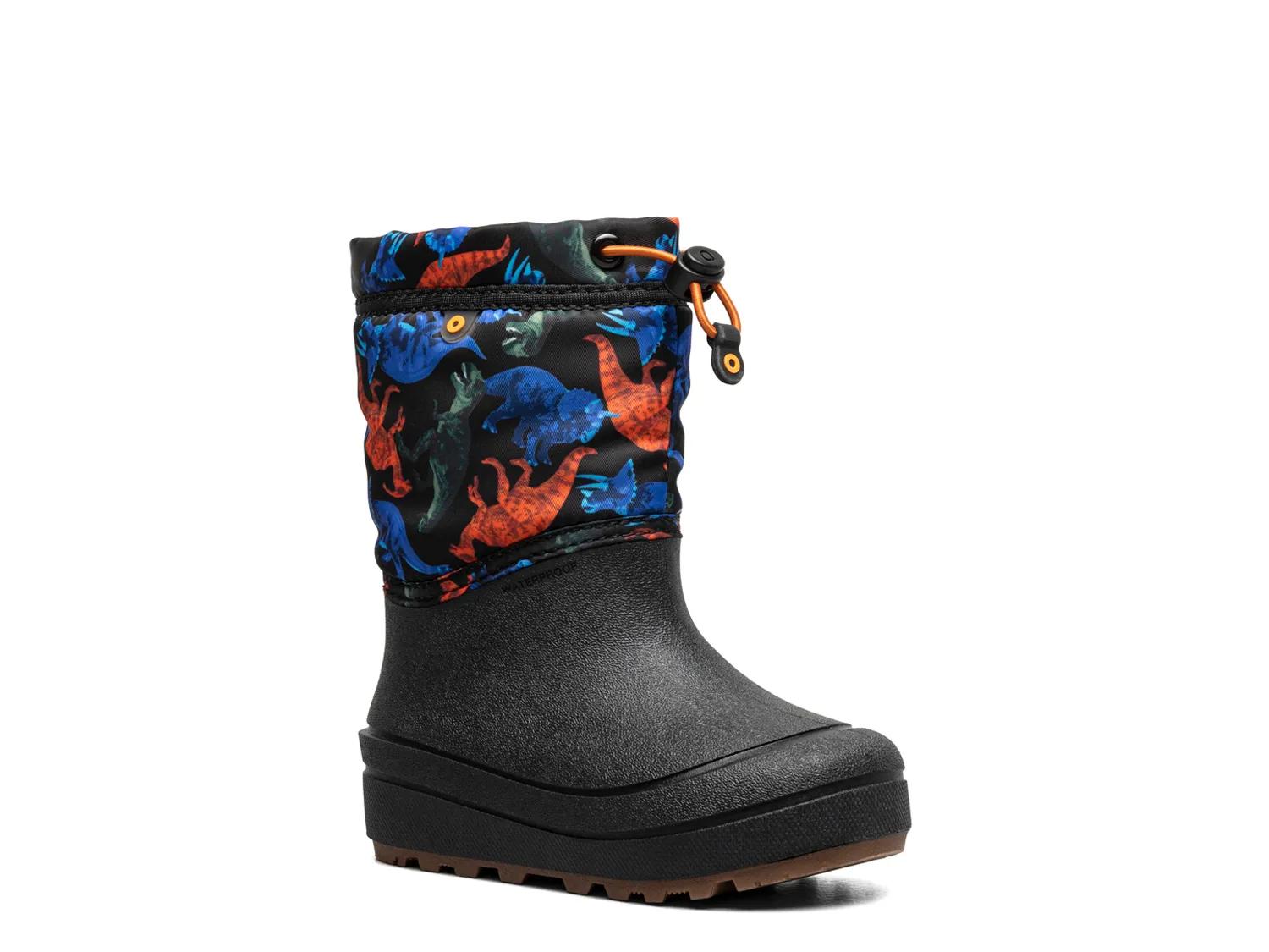 Bogs Snow Shell Snow Boot Kids' In Black Dino Print