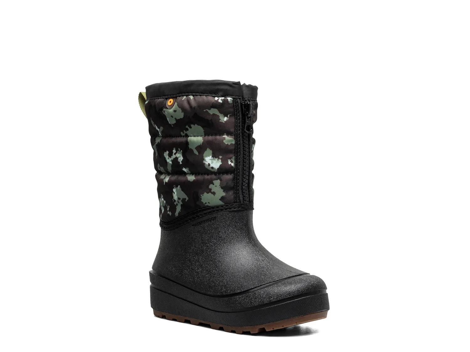 Bogs Snow Shell Zip Snow Boot Kids' In Black Camo Print