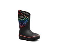 Classic II Rain Boot - Kids Black Rainbow Star Print view