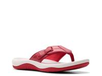 Sunmaze Loop Sandal Red/White view