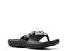 Sunmaze Loop Sandal Black Patent view